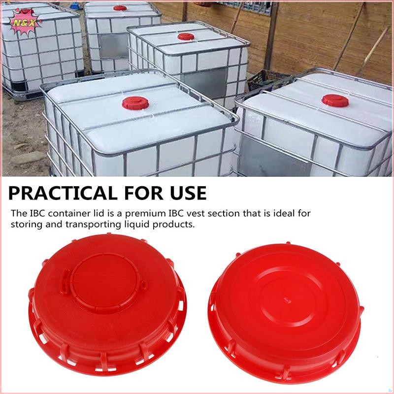 N & X Red IBC Water Liquid Storage IBC Tank Mount Plastic Cover Adapter.