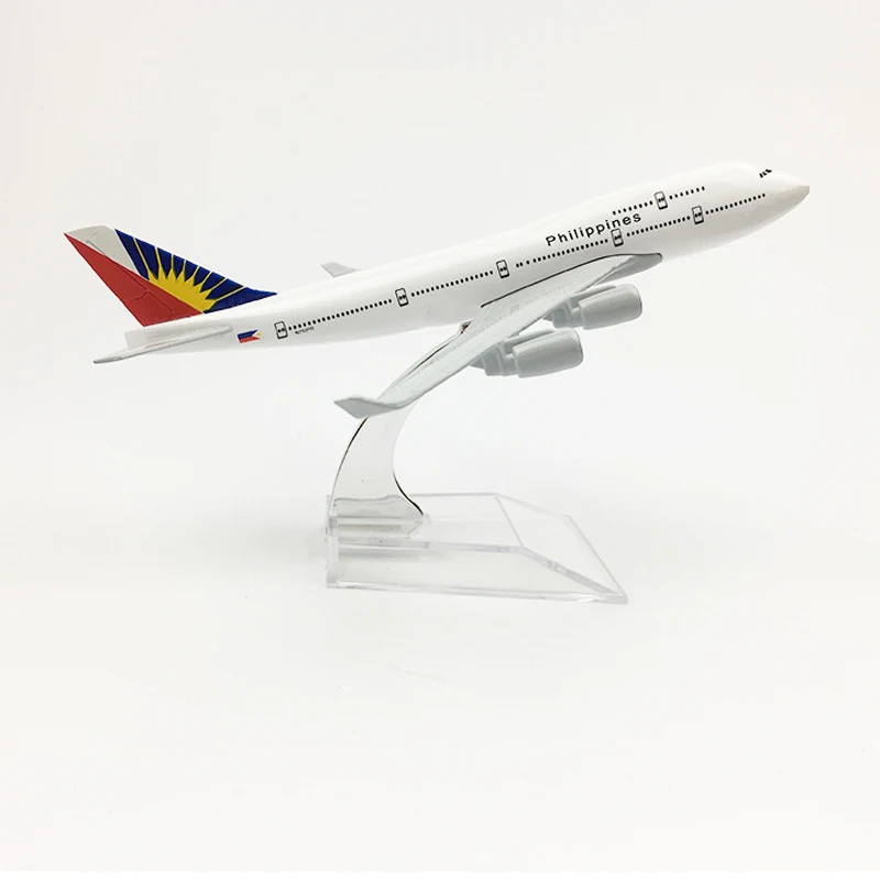 16cm Philippines Airlines Aeroplane model Boeing 747 Mẫu Máy Bay Planel Máy Bay Diecast Kim Loại Tỉ 