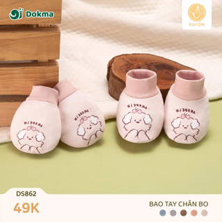  Sét bao tay bao chân cho bé Dokma DS862 chất liêu rayon 