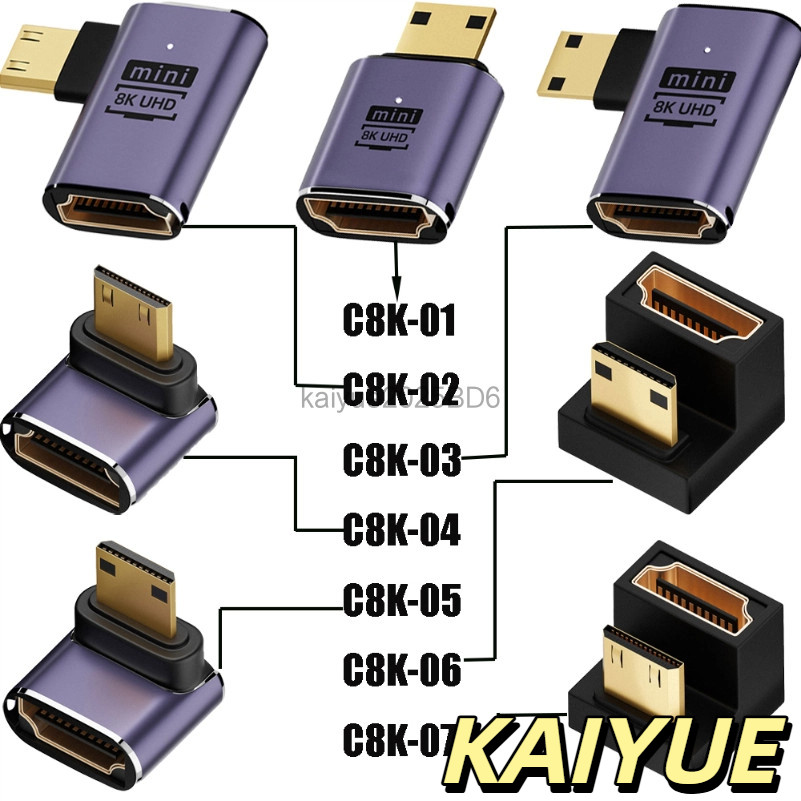 Bộ chuyển đổi nữ HDMI KYFR Bộ chuyển đổi Mini / Miro C8K-01Straight Head / - C8K-07 sang Mini Micro 