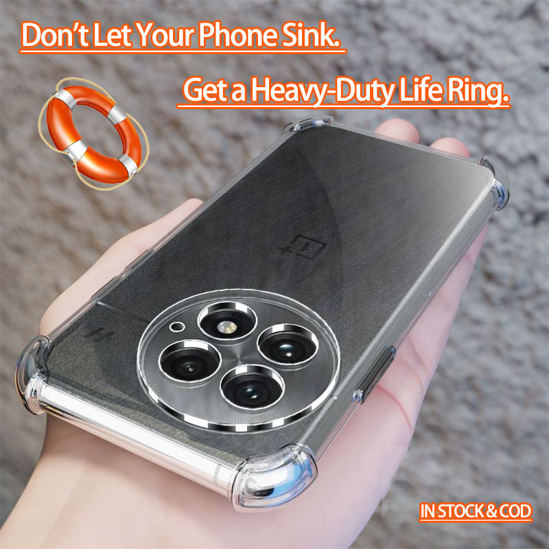 OnePlus Ace 5 Pro 13R 13 PJZ110 CPH2645 2691 2647 PKR110 G110 Crystal Clear 4 góc Vỏ điện thoại Jell