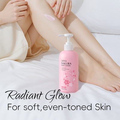 Sữa Dưỡng Thể LAIKOU Japan Sakura 400g | Làm sáng & dưỡng ẩm | Da mềm mại mịn | Hương thơm tinh tế