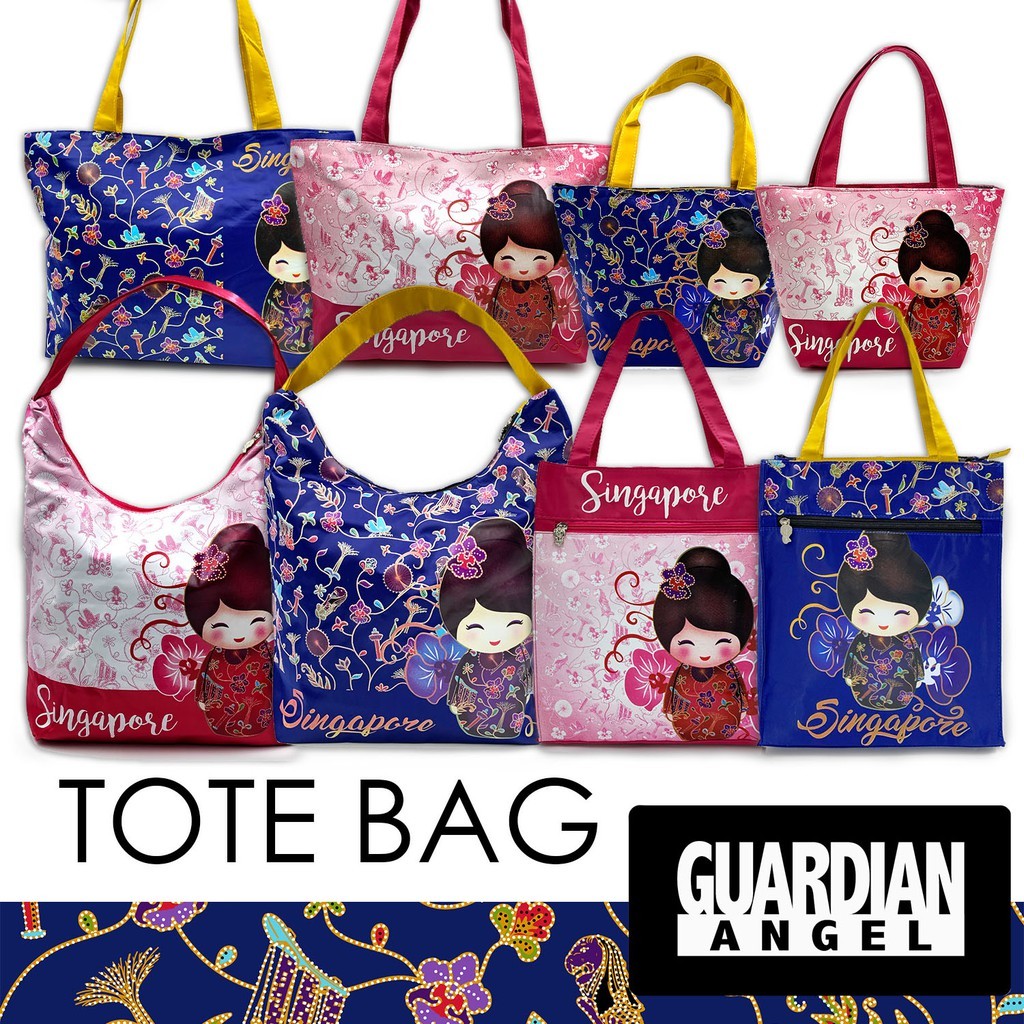 JA0 (Người bán địa phương JA0) Túi sách bé gái Batik Singapore, Túi đeo vai, Túi ăn trưa, Túi mua sắ