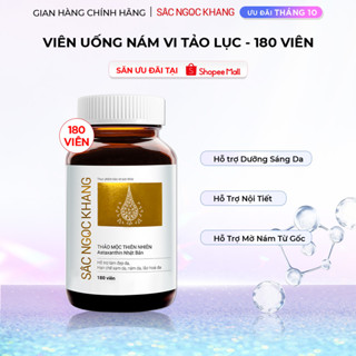 Viên uống đẹp da - chống lão hóa - nám sạm tàn nhan Sắc Ngọc Khang Vi Tảo Lục [Hộp 180 Viên]