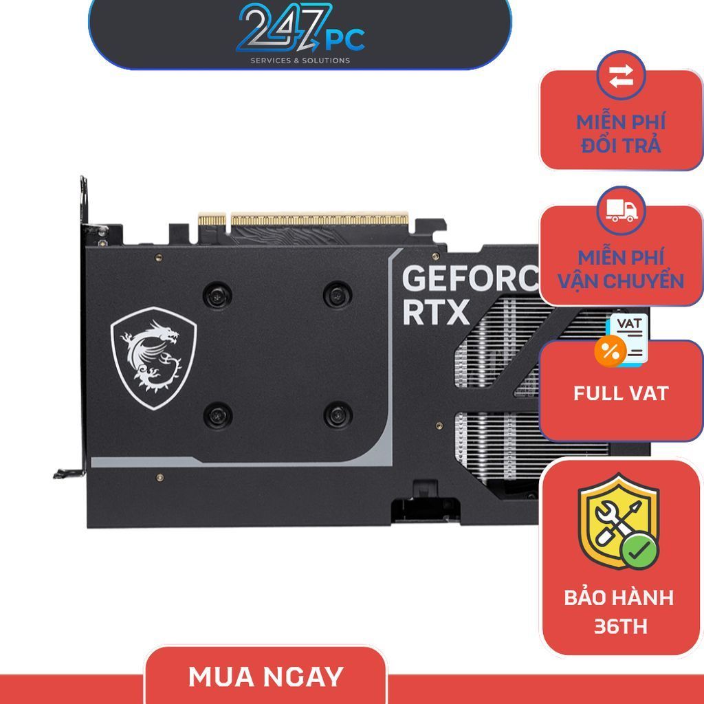 Card Màn Hình MSI GeForce RTX™ 5060 Ti 8G VENTUS 2X PLUS - Bảo hành 36 tháng | BigBuy360 - bigbuy360.vn