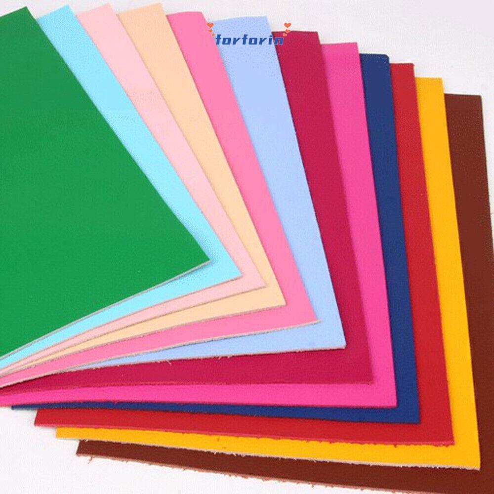 FORFORIN Da Bò Cứng, 20 * 30CM Làm Ví Da Oxhide Thật, Găng Tay DIY Giày Vải