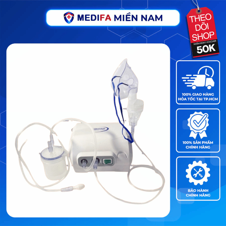 Máy Xông Hút Mũi Họng 2 Trong 1 Oromi C28M Công Suất Máy Lớn Phù Hợp Dùng Cho Gia Đình