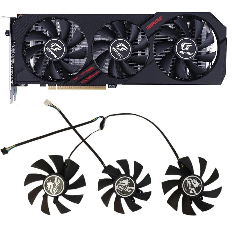 * 85MM 75MM 4PIN RTX2060 1660S QUẠT GPU dành cho Geforce RTX 2060 Gaming ES Igame Geforce GTX1660 Ti