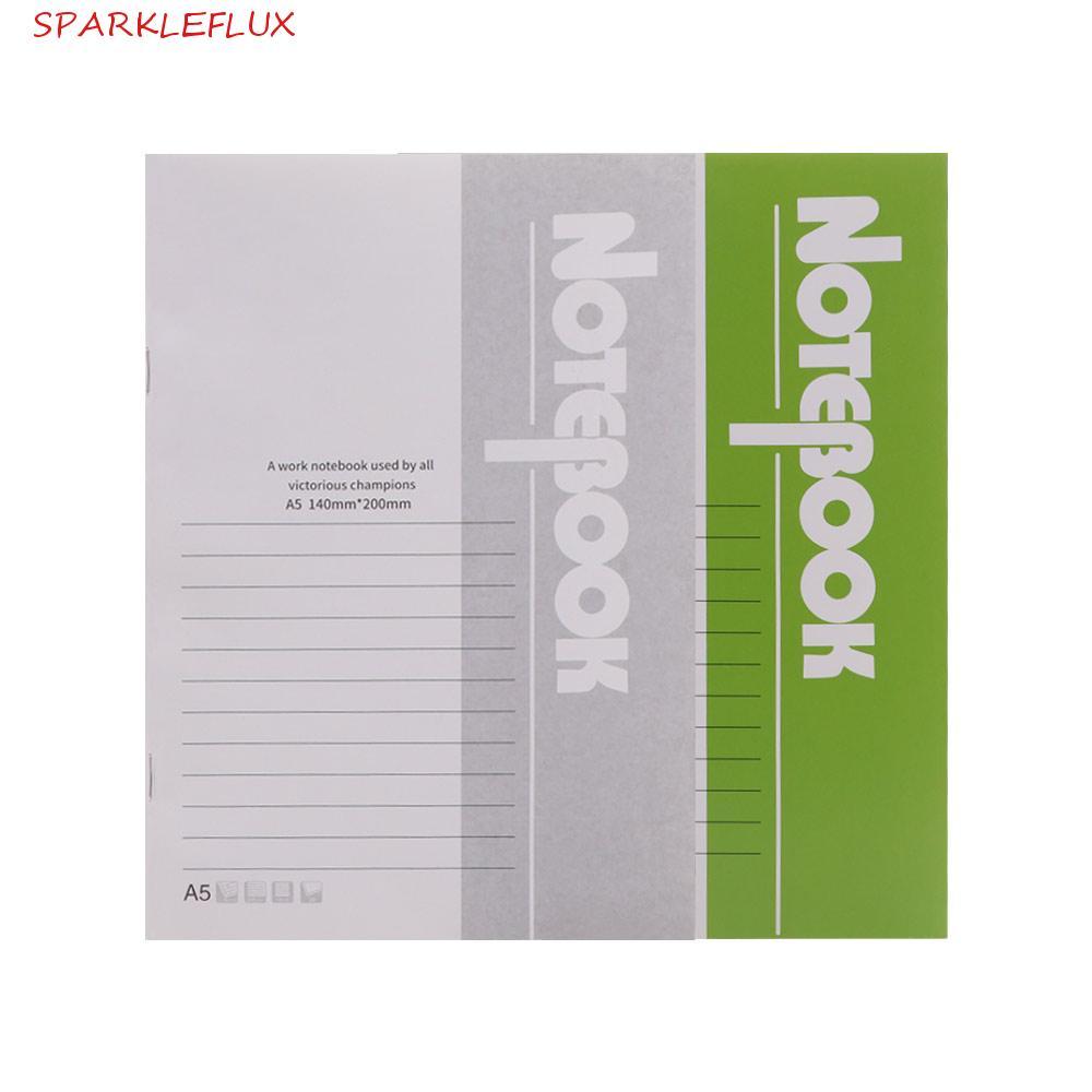 SPARKLEFLUX Notepad, Planner Bìa mềm A5 Notebook, Danh sách kiểm tra Nhật ký lót dày Sổ bìa cứng Đồ 