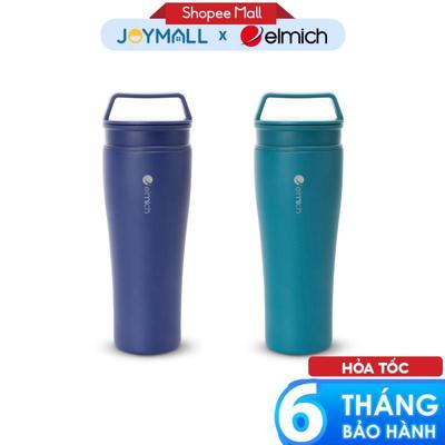 Ly Giữ Nhiệt Inox 304 Elmich EL8374 600ml, Hàng Chính Hãng, Giữ Nhiệt Tốt, 2 Nắp Tiện Lợi - JoyMall