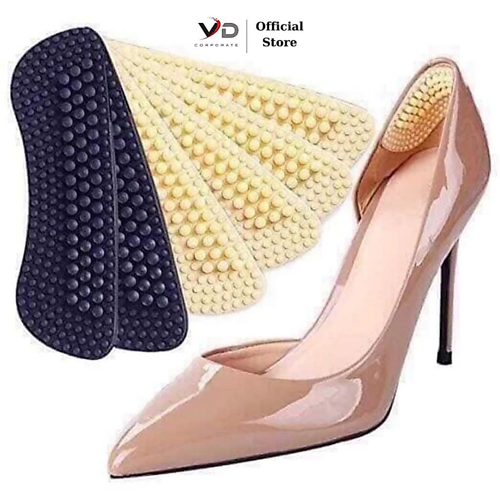 Lót Gót Giày Silicon 4D Mẫu Mới 2019 – Êm Chân, Chống Đau Gót, Ngăn Trượt, Dán Trong Giày Cao Gót & Giày Thể Thao