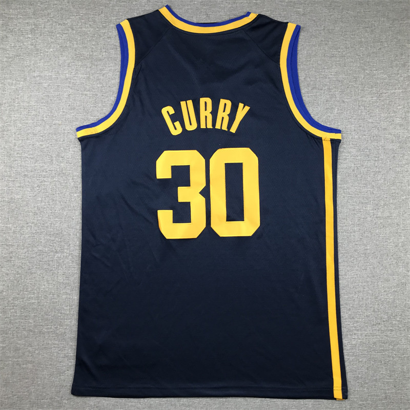 Golden State Warriors 30 Curry Đồng phục bóng rổ thêu Stephen Curry jersey One Piece Announcement