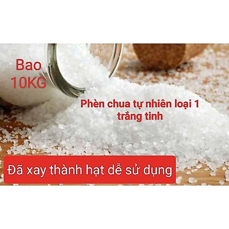 1KG Phèn chua cục và Phèn chua mịn (Sạch+Trắng Tinh)