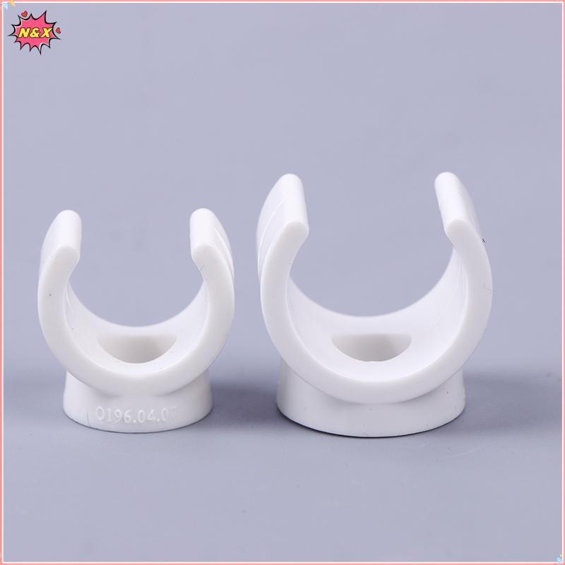 N & X 20 Cái 20mm PVC Kẹp Nước Kẹp Đầu Nối Phù Hợp Cho 0.5 / 0.79 Inch OD Khay TV Ống Móc Treo Ống H