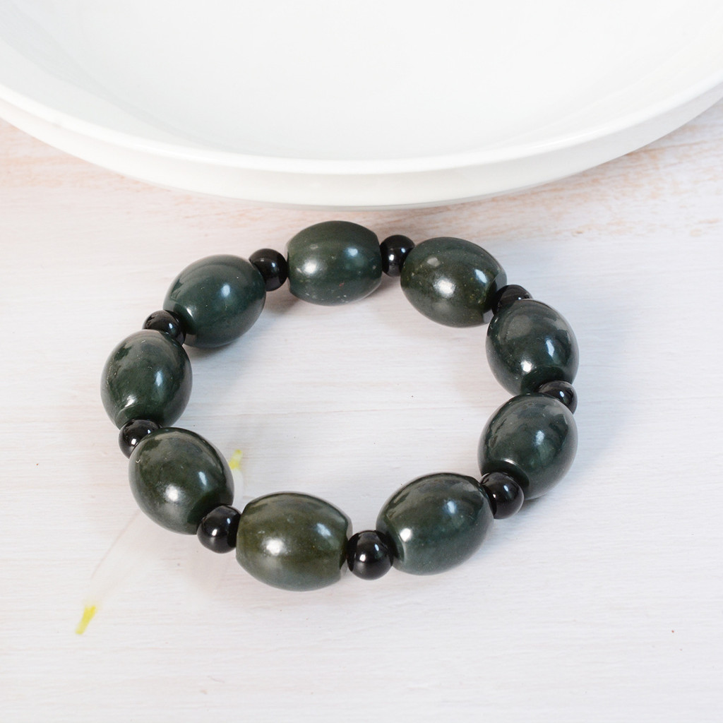 Sapphire Hetian Ngọc Hetian Ngọc Vòng Tay Dây Nam Hạt Tự Nhiên Tay Ngọc Sống Passepartout Chọn KKLI