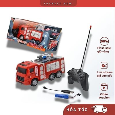 Đồ Chơi DUKA: Xe Cứu Hỏa Điều Khiển Từ Xa - Khắc Tinh Thần Lửa - DK 81403