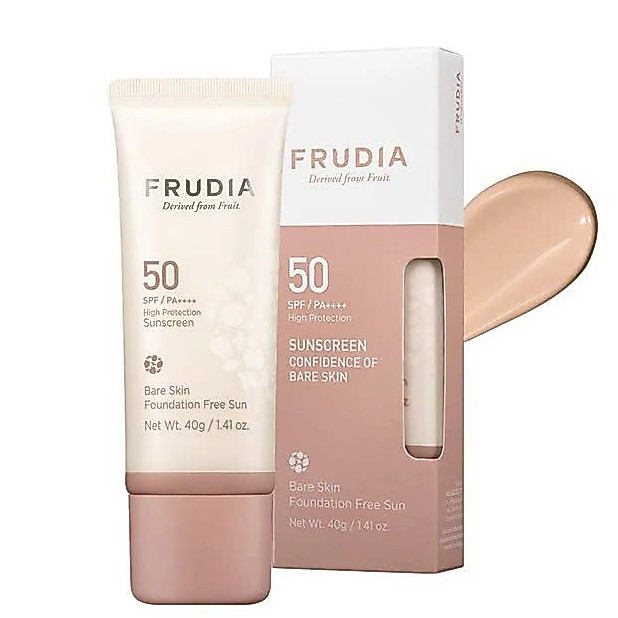 Kem chống nắng Frudia Confidence Hàn Quốc Che khuyết điểm, nám tàn nhang thay thế kem nền, sáng da 4