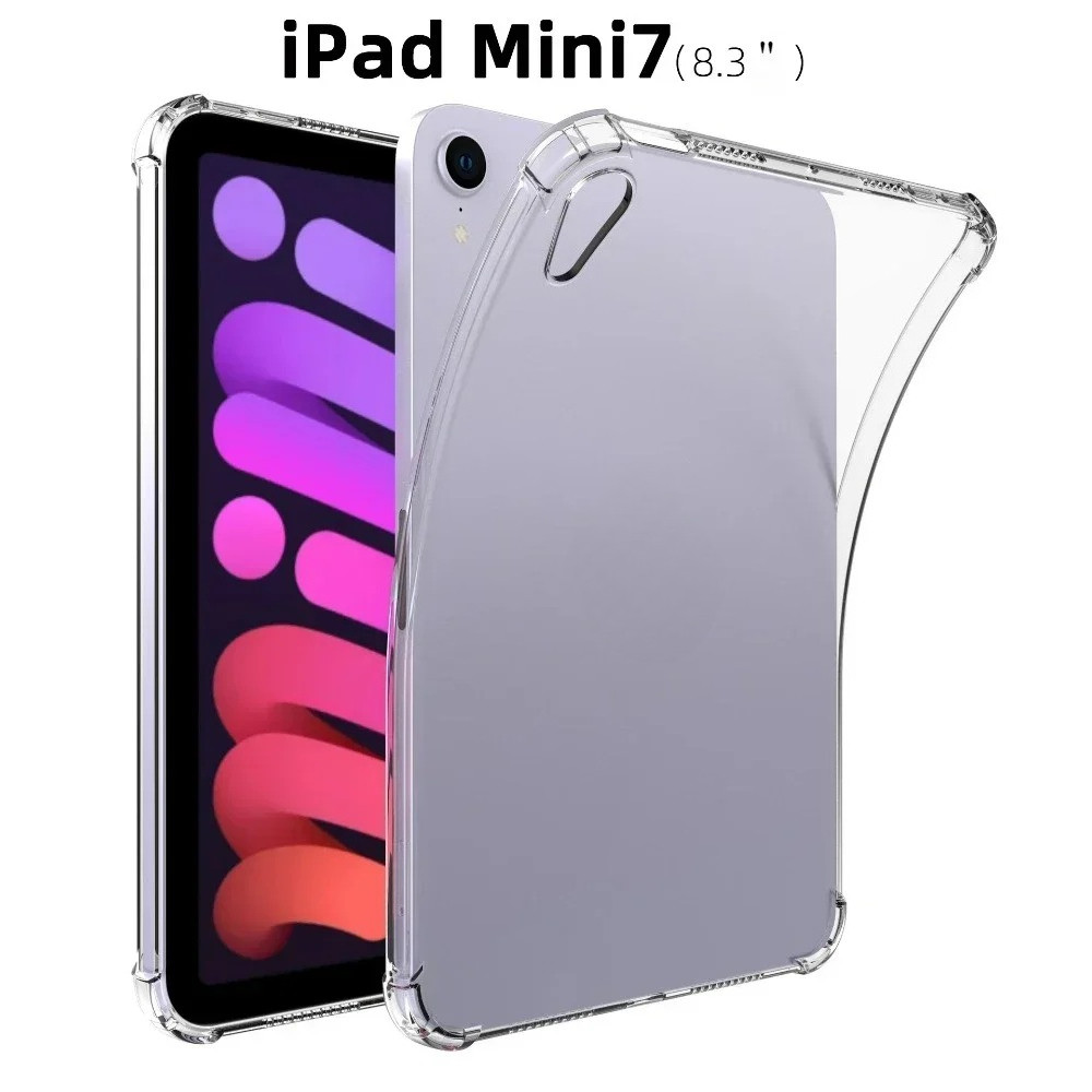 Dành Cho iPad Mini 7 (A17Pro) Ốp Lưng 2024 TPU Silicon Trong Suốt Funda Cho iPad Mini 6 Ốp Lưng Cho 