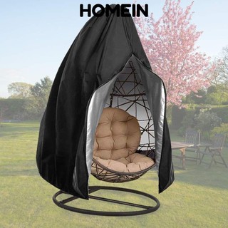 HOMEIN Wicker Trứng Xoay Ghế Có Dây Kéo Chống Thấm Nước Vỏ Ghế Trứng, Nâng Cấp Chống Gió Chịu Lực Vải Treo Ghế Ngoài Trời