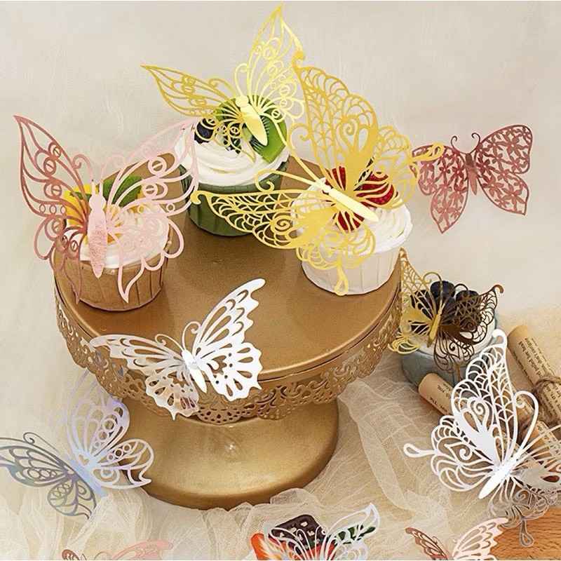 Bướm 3D Set 12 Con 8-12cm Dán Tường Trang Trí Sự Kiện BULUU