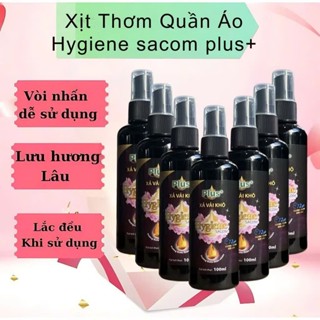 { Combo 5 chai Tặng 1 Tổng 6 Chai } Xịt vải khô Hygiene Sacom Plus Chai 100ml, xịt thơm quần áo [NgocAnh98]