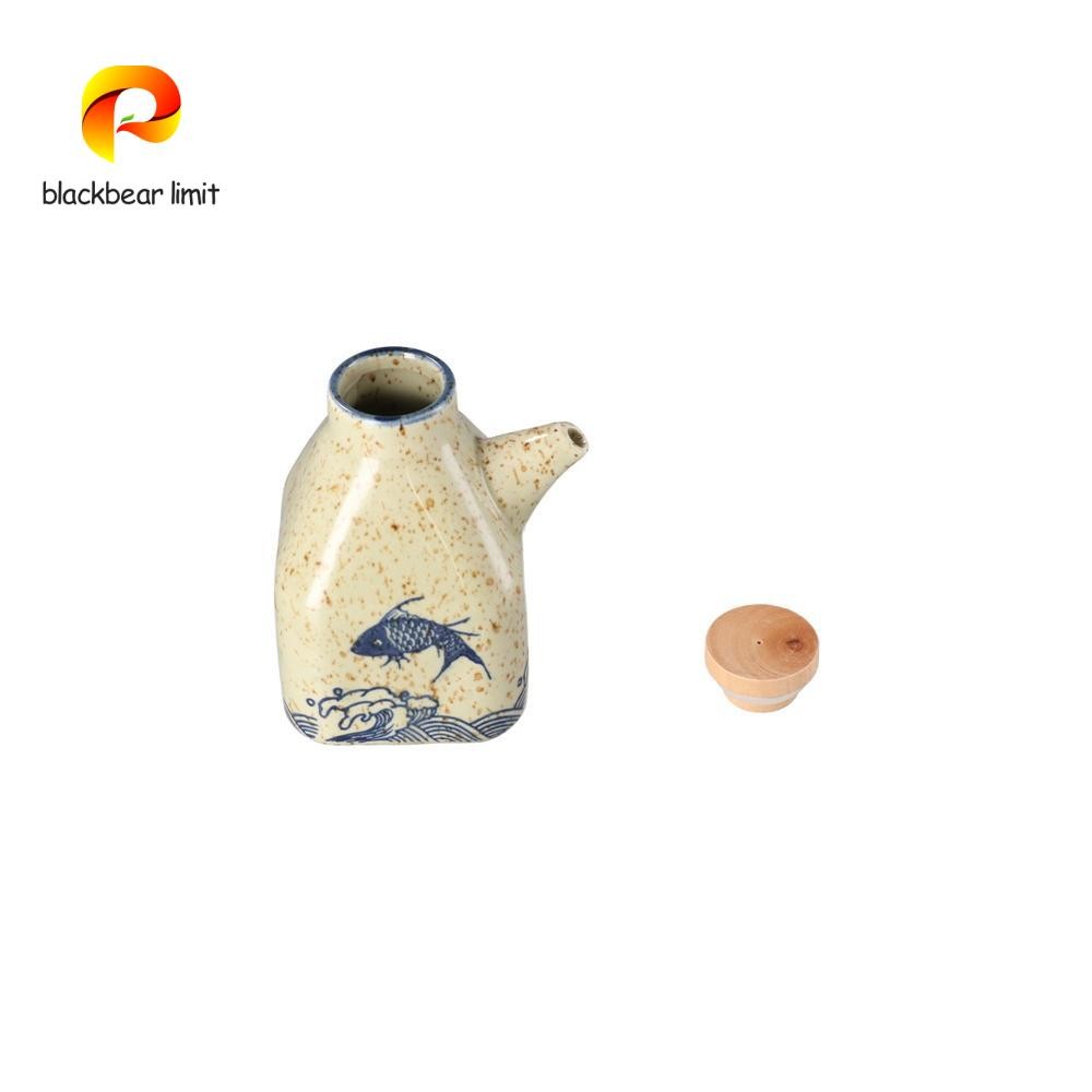 blackbear limit BLACKBEAR LIMIT Spice Jar Organizer Sugar Ceramic Creative Retro Storage Hộp đựng gi