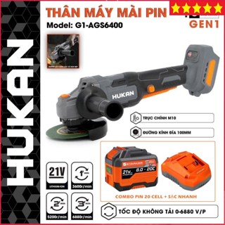 Máy mài, Máy cắt pin HUKAN HK-AGS6400, 3 Cấp tốc độ, Động cơ Không chổi than, Hàng chính hãng