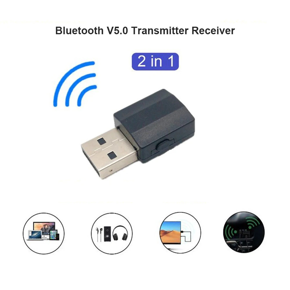Đầu Thu USB Không Dây Bluetooth Tương Thích 2 Trong 1 Bộ Chuyển Đổi Âm Thanh Đầu Ra Bộ Thu Âm Thanh 