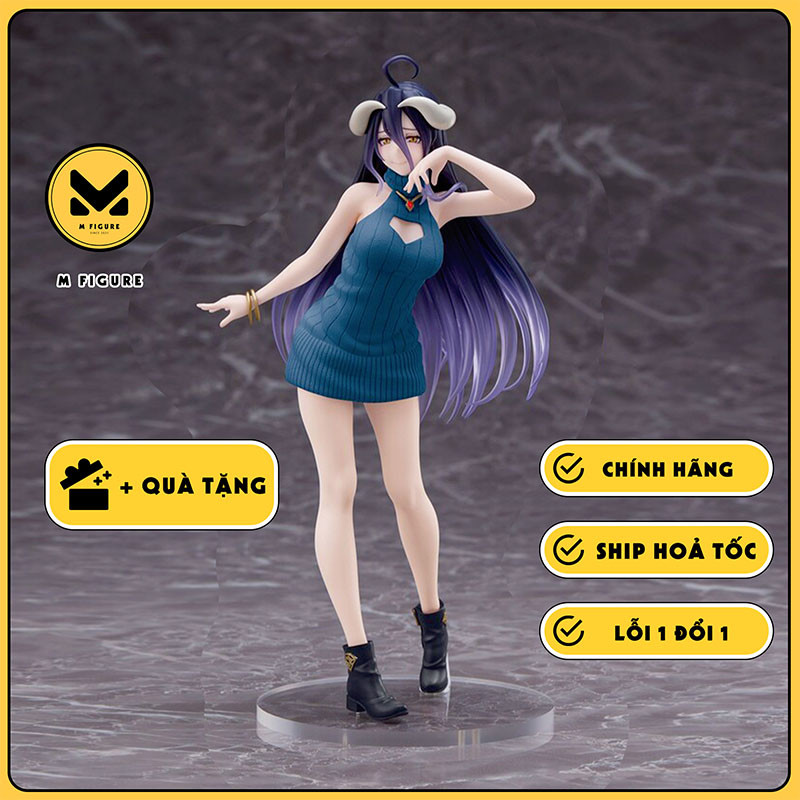 MÔ HÌNH Albedo - Overlord IV - Coreful Figure - Knit Onepiece ver., Renewal (Taito)FIGURE CHÍNH HÃNG
