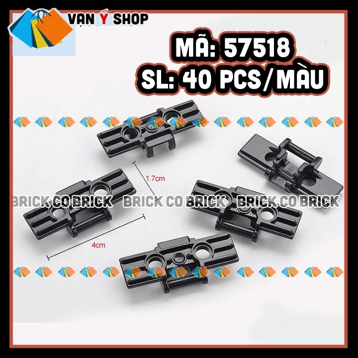 Gạch Dây Xích Bánh Xe Phụ Kiện Nhựa MOC Mô Hình Sáng Tạo Trí Tuệ Combo 40 Viên 57518
