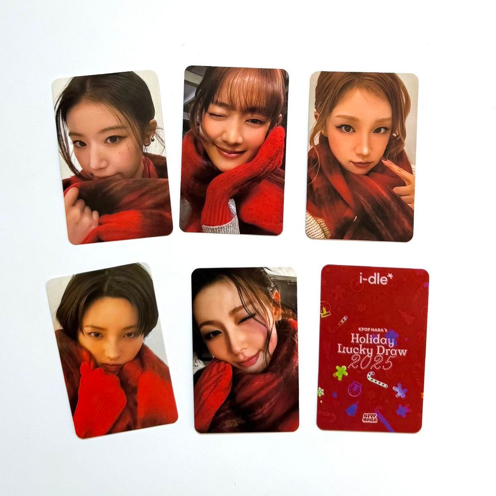 IDLE KPOPNARA Photocard Giáng sinh GIDLE Photocard đặc biệt Bài hát Yuqi MIYEON Photocard