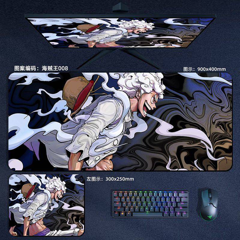 One Piece Mouse Pad Boys Anime E-Sports Games Keyboard Pad Luffy Computer Desk Pad BlpA