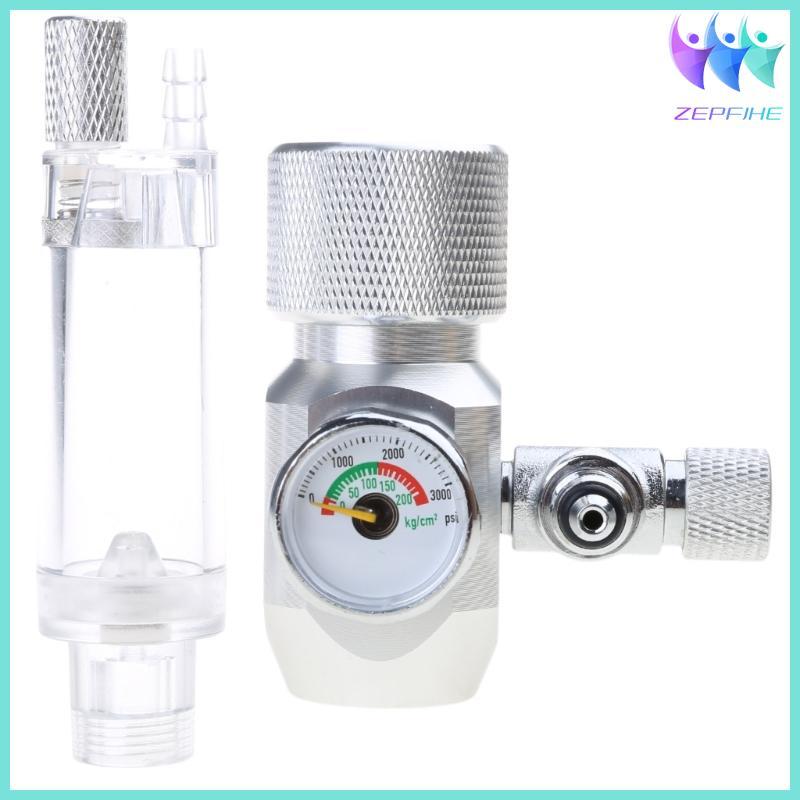 Nio Bể Cá Co2 Bộ Điều Chỉnh Với Van Điện Từ Co2 Van Điều Khiển Bong Bóng Đồng Hồ Đo Tinh Chỉnh Van C