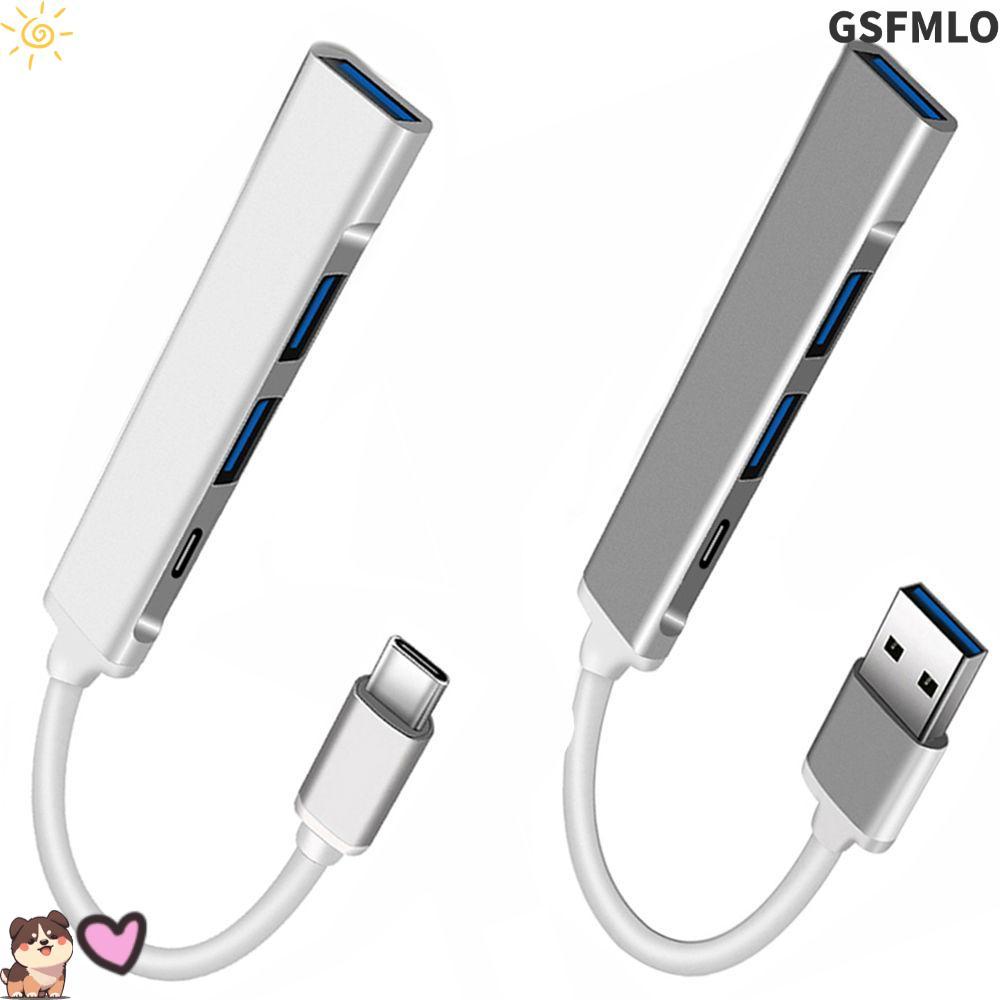 GSFMLO USB C HUB Truyền dữ liệu Bộ chuyển đổi OTG Bộ mở rộng 4 cổng USB 3.0 cho Dell