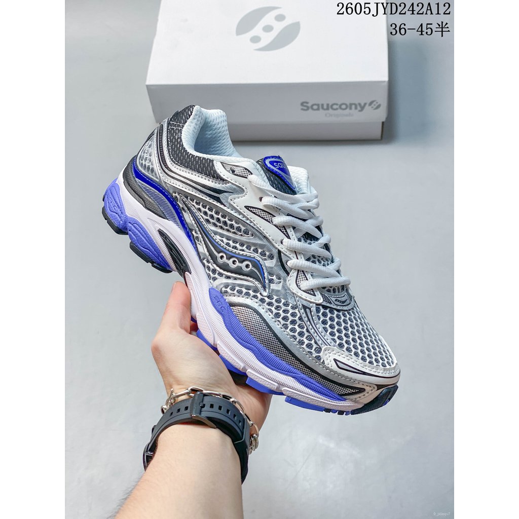 Giày Saucony Pro Grid Omni 9 sneaker unisex daily running breathable cushioning comfort durable chín