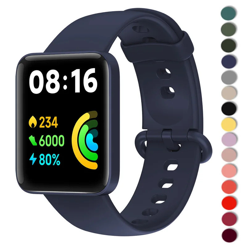Dây Silicon Cho Xiaomi Mi Watch 2 Lite Dây Đeo Phiên Bản Toàn Cầu Đeo Đồng Hồ Thay Thế Vòng Tay Mi W