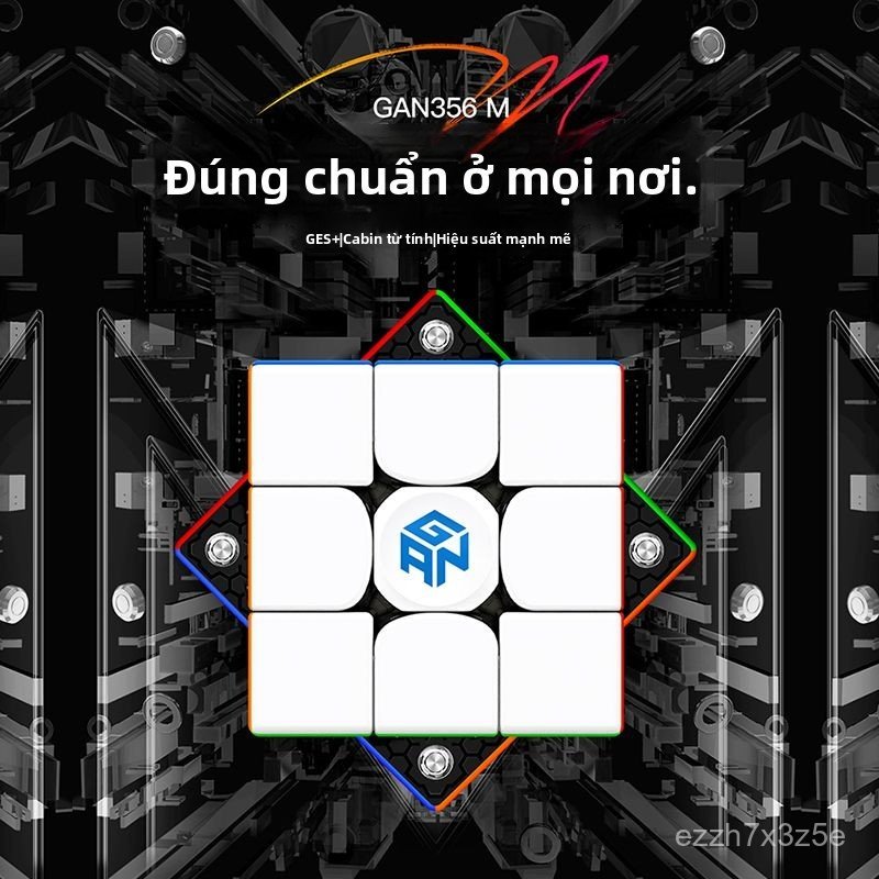 Rubik 3x3 GAN 356M Magnetic từ tính nam châm xoay mượt hạn chế kẹt đồ chơi phát triển trí tuệ quà tặ