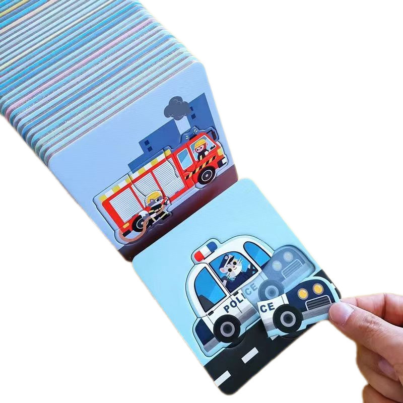 TQ~0-3Car Puzzle Educational Toy for Children0-3Large Car Puzzle Educational Toy for Logical Thinkin