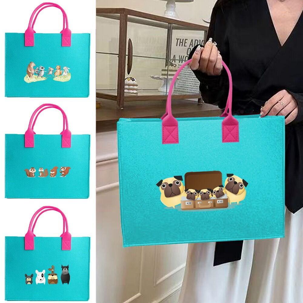 Thickened Eco-Friendly Felt Tote Bag Shopping Shoulder Tote Bag Gift Bag / Tote Bag / Goodies Bag Pe