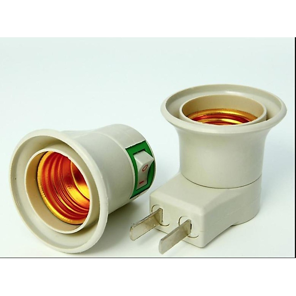 Bộ 2 cái Đuôi bóng đèn có sẵn công tắc E27