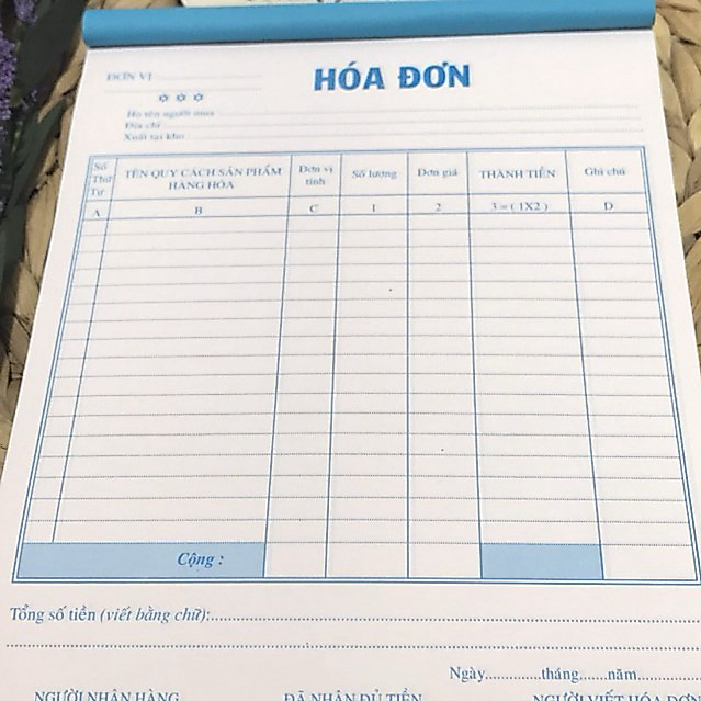 HÓA ĐƠN 2 LIÊN LỚN (H)