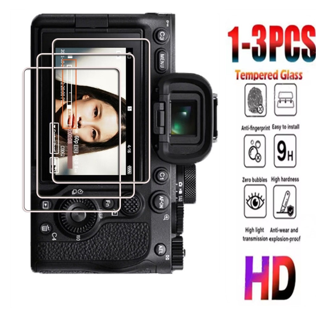 3 Chiếc Cho Sony HX400 FX30B FX30 FX3 Camera Kính Cường Lực Phim HD Kính Cho Sony HX350 HX300 HX200V