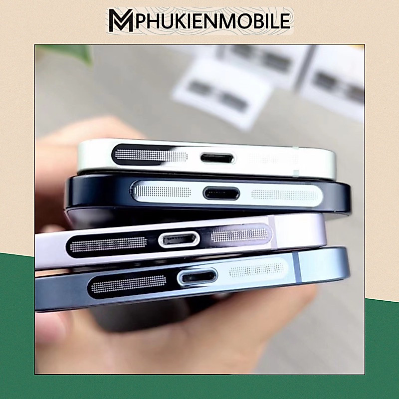 Miếng dán bảo vệ màng loa chống bụi chống trầy xước cho iPhone 12 đến 15promax