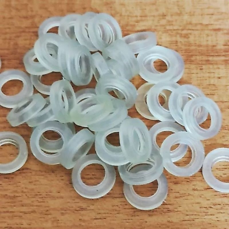 10 CÁI RON CAO SU NHỰA TRẮNG PHI 21