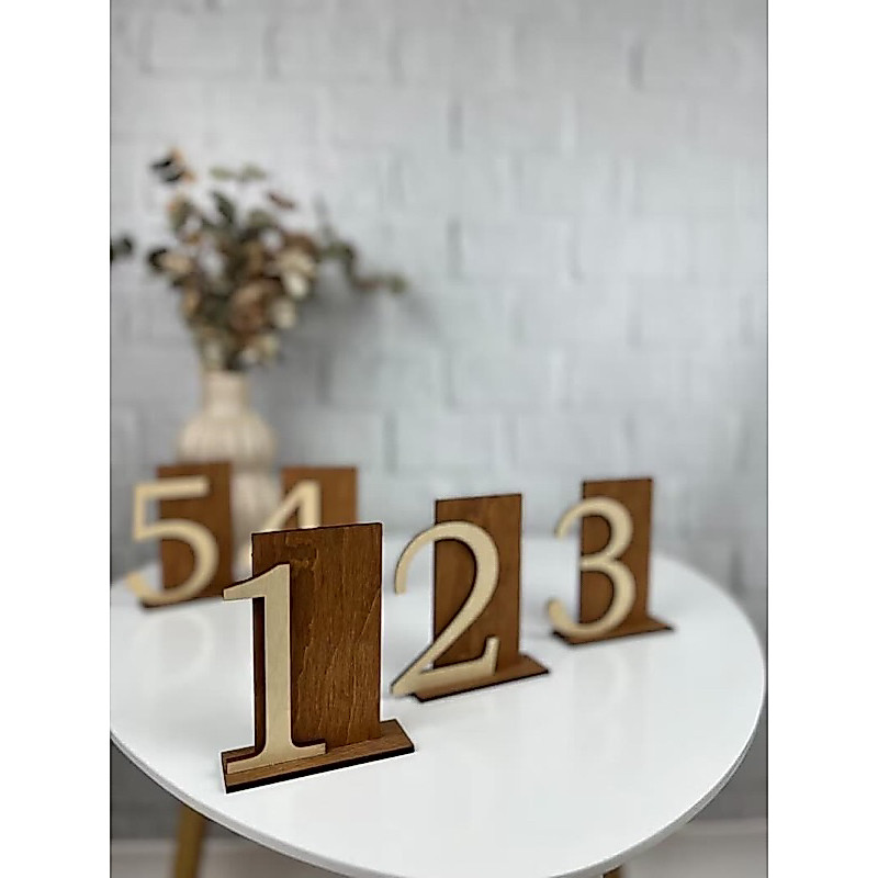 Thẻ số để bàn số thiết kế tối giản làm bằng plywood phủ veneer sơn chống nước - GXHOME