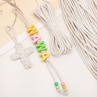 Beadia 3mm 4 / 10m / túi Sợi lanh tự nhiên DIY Home Life Handmade Trang sức móc chìa khóa túi phụ kiện Làm