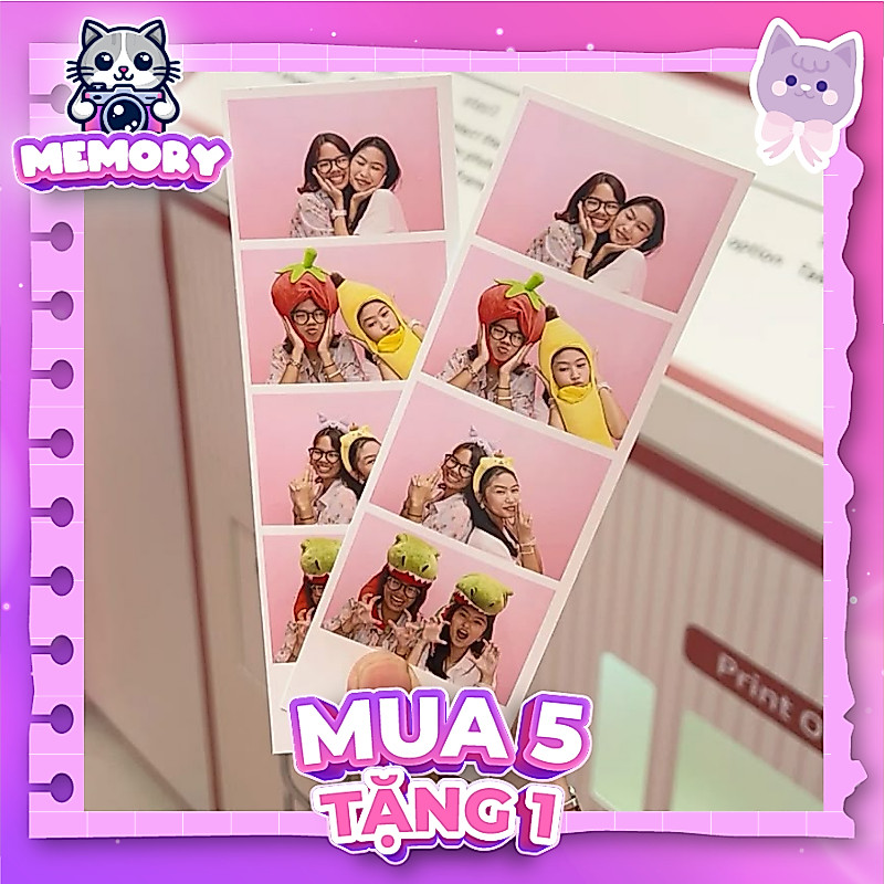 [In Từ 5 Ảnh] Ảnh Photostrip 5x15cm, 10x15 In theo yêu cầu,In ảnh photobooth