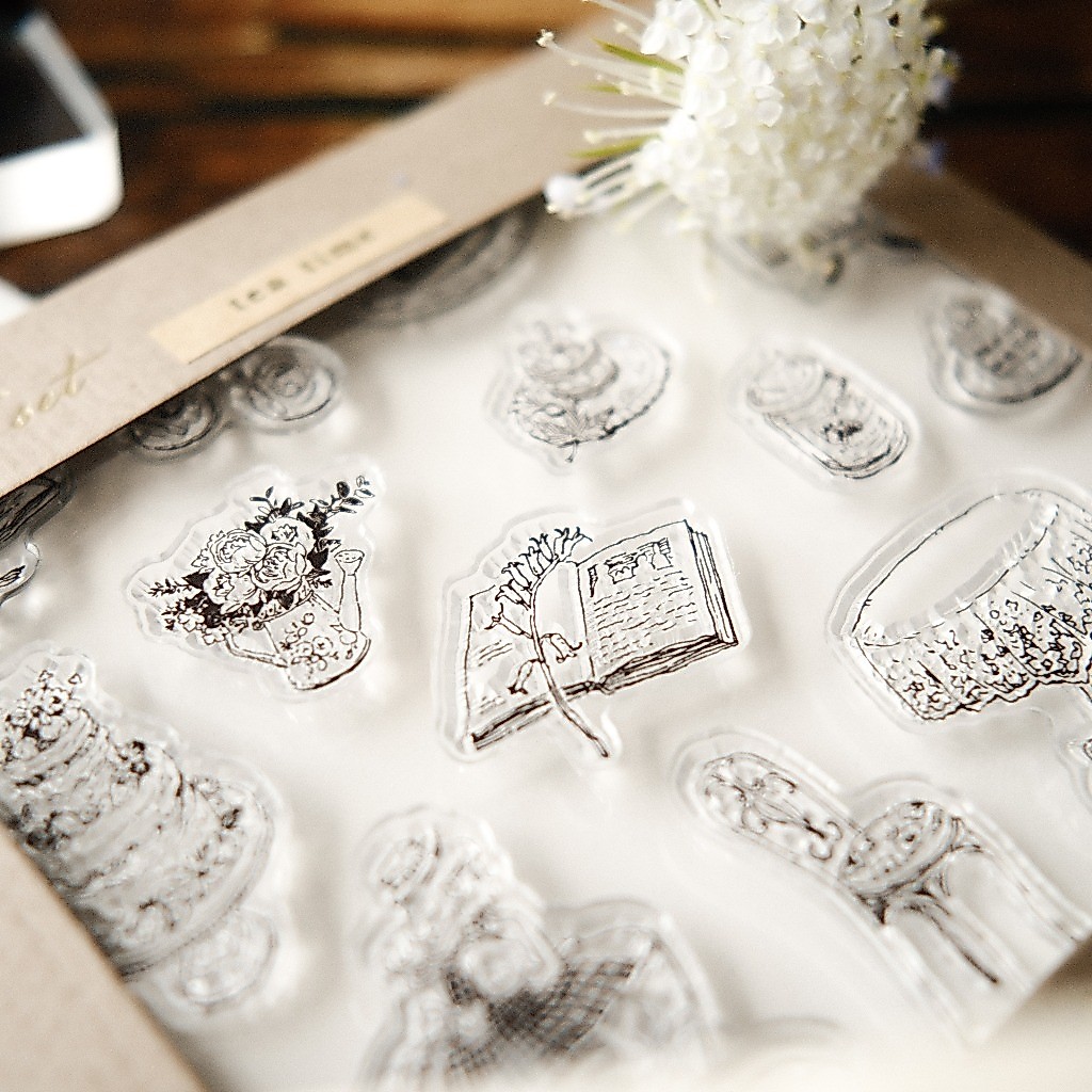 Set con dấu trong suốt Clear Stamps Set | Original Product by teayou