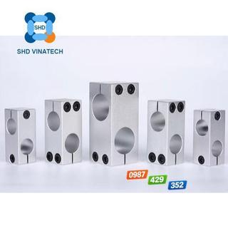 Combo 2 cái/ 1 cái Kẹp trục chéo 90 độ phi 6, 8, 10, 12, 16, 18, 20, 25mm đủ kích thước vít đơn, vít đôi