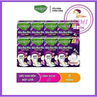 Thanh lý combo 8 gói bvs molped đêm 29cm,đêm 35cm date 10/2026